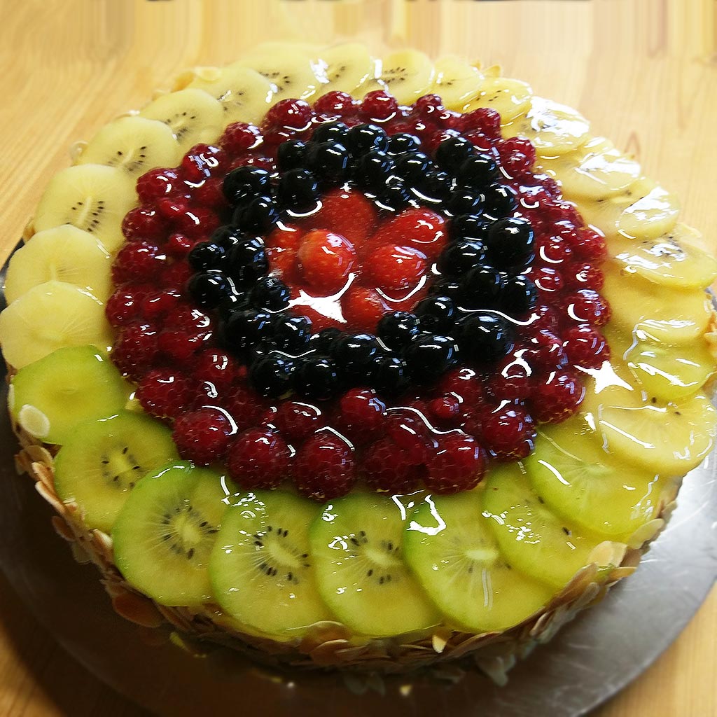Bild eines Obstkuchens